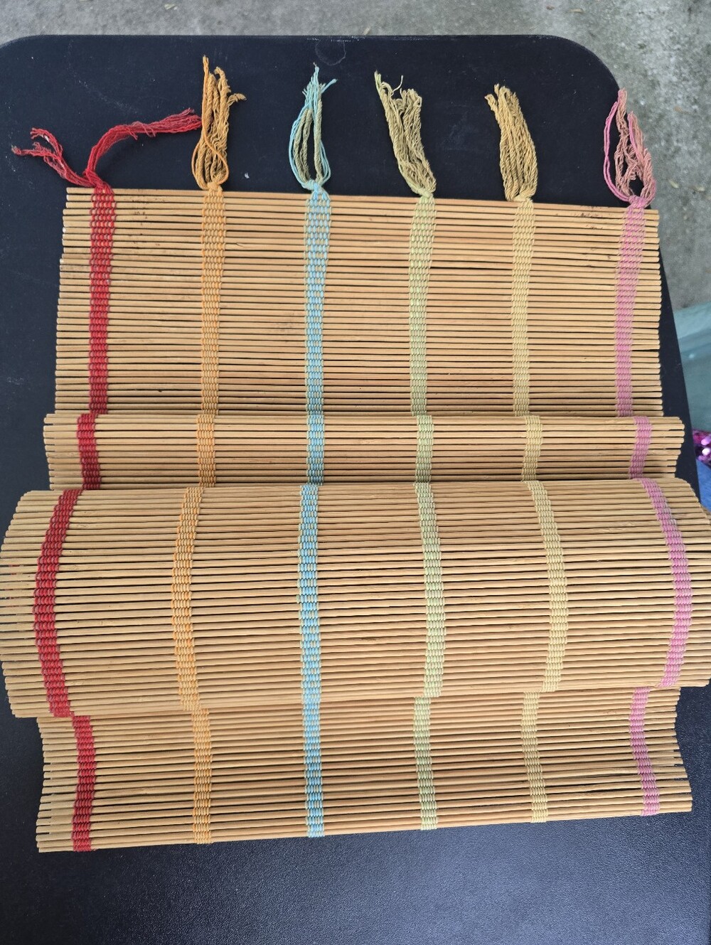 Bamboo Multi Color Threaded Runner - Picture 2 of 4